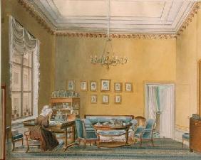 Interior of Boratynsky's House in Moscow 1830s