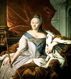 Portrait of Elizabeth Petrovna (1709-62) Empress of Russia c.1750