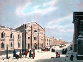 The Synodal Printing house at Nikolyskaya street on Moscow 1840s