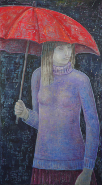 Red Umbrella von Ruth  Addinall