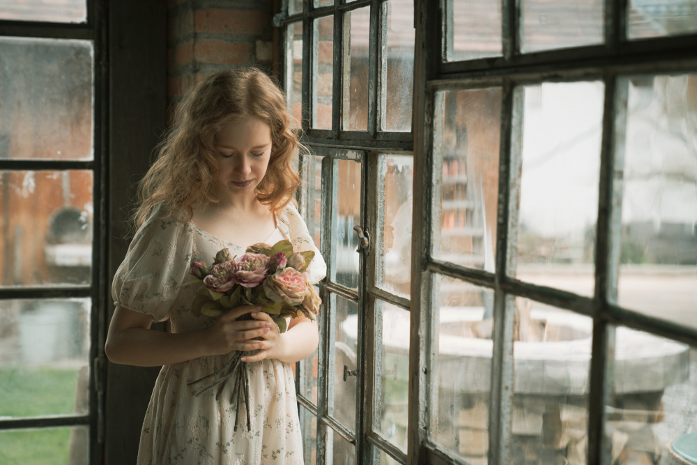 das Mädchen mit den Blumen von Ruth Franke