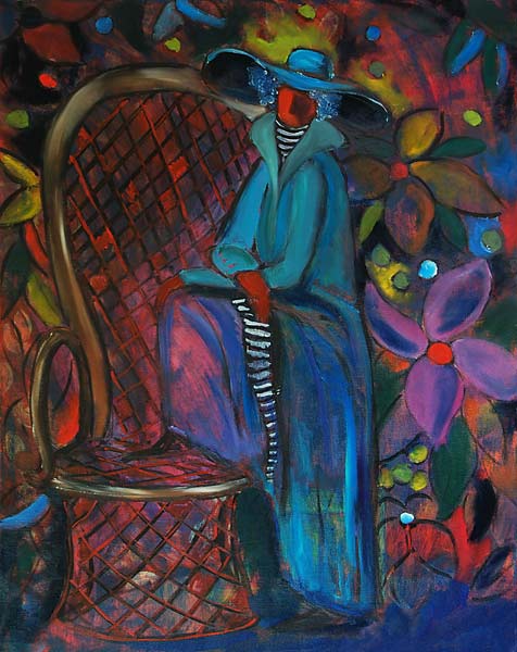 Lady in Blue von Sabina  Nedelcheva-Williams