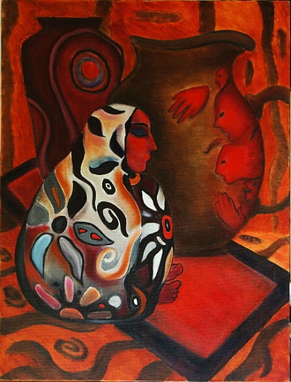 The Vase Woman von Sabina  Nedelcheva-Williams