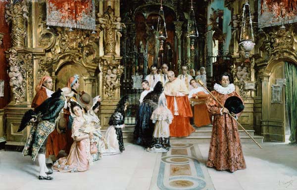 A Blessing from his Eminence von Salvador Viniegra y Lasso de la Vega
