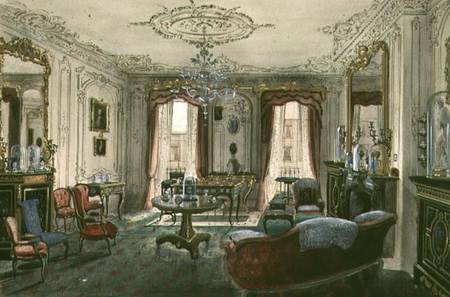 Interior of a drawing room in a town house von Samuel A. Rayner