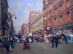 Buchanan Street in 1910 (oil on canvas) 18th