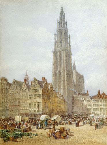 Grande Place, Antwerp von Samuel John Hodson