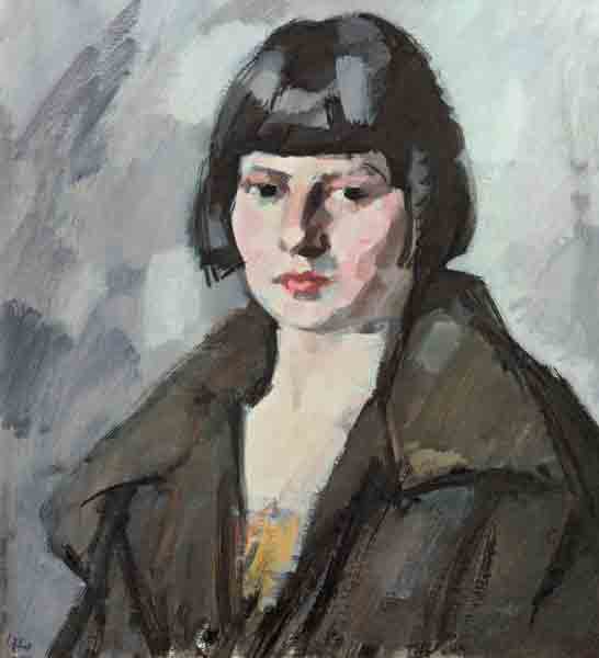 Head of a Young Girl, c.1920 von Samuel John Peploe