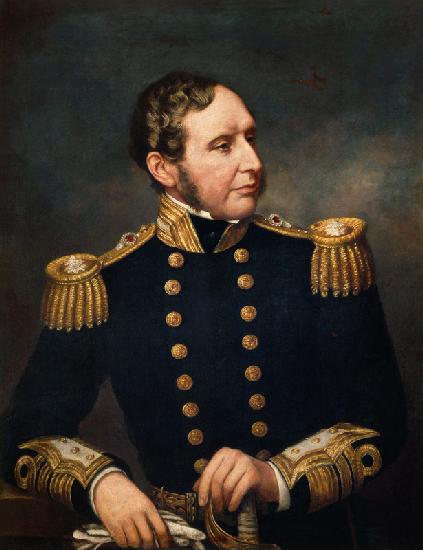 Vice Admiral Robert Fitzroy (1805-65) Admiral Fitzroy led the expedition to South America 1834-36 wi