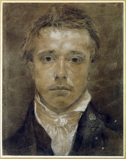 Self Portrait, c.1826 (black chalk heightened with white on paper) von Samuel Palmer