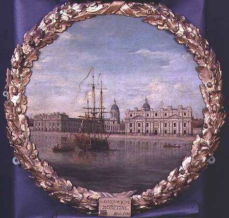 Greenwich Hospital from the River von Samuel Wale