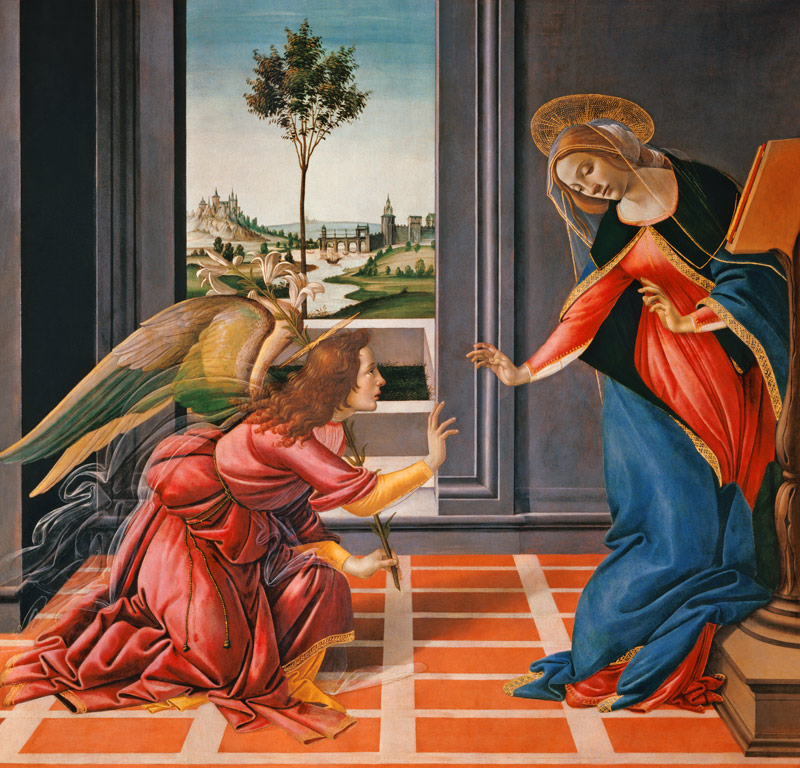 Annunciation von Sandro Botticelli