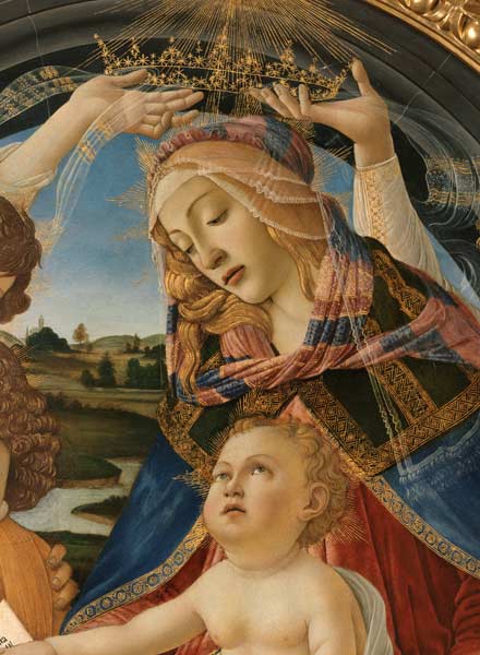 Botticelli, Madonna Magnificat, Ausschn. von Sandro Botticelli