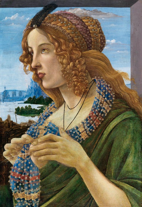 Allegorisches Bildnis einer Frau (Simonetta Vespucci) von Sandro Botticelli