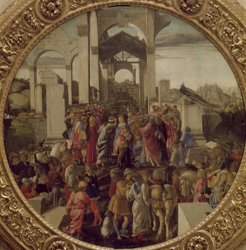 Die Anbetung der Koenige von Sandro Botticelli