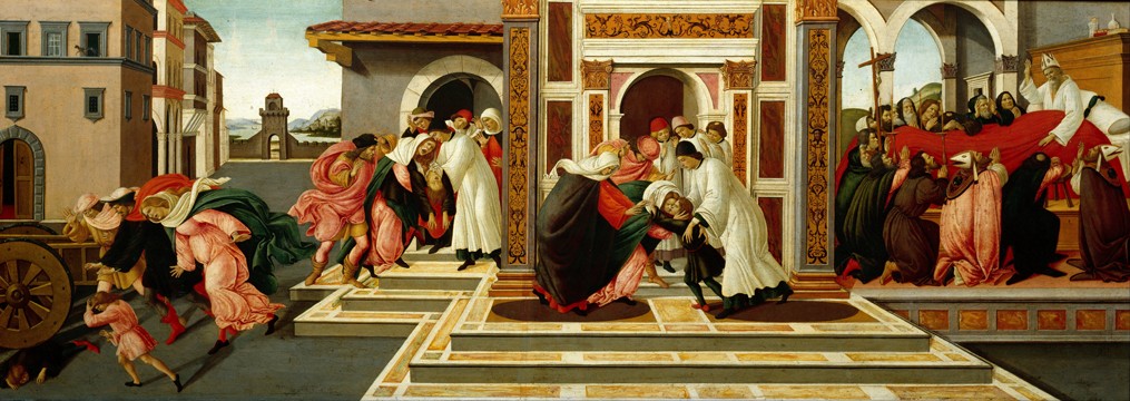 Aus dem Leben des heiligen Zenobius von Sandro Botticelli