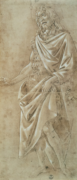 Study of St. John the Baptist von Sandro Botticelli