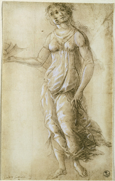 Botticelli / Female allegorical figure von Sandro Botticelli