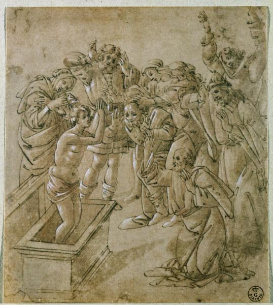 Botticelli / Raising Theophilus  son von Sandro Botticelli