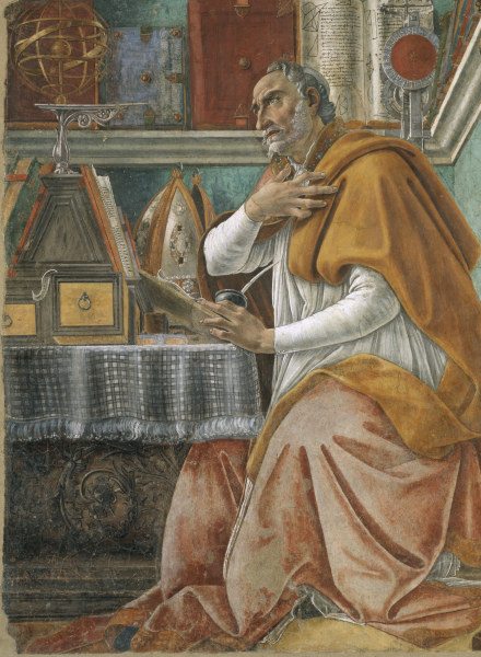Botticelli / Saint Augustinus / c.1480 von Sandro Botticelli