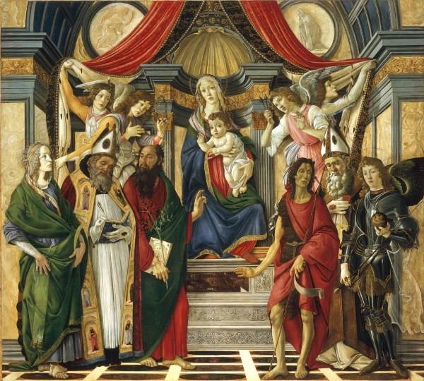 Botticelli, Enthroned Mary von Sandro Botticelli