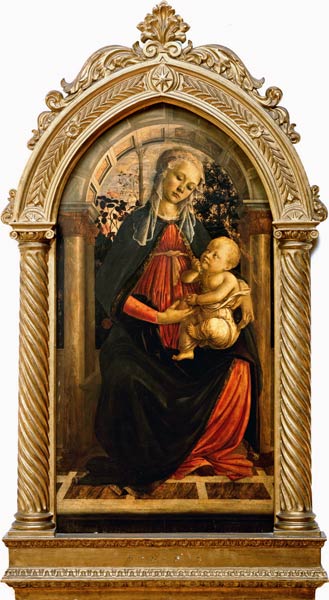 Botticelli, Madonna im Rosenhag von Sandro Botticelli