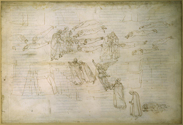 Dante, Göttliche Komödie / Botticelli von Sandro Botticelli