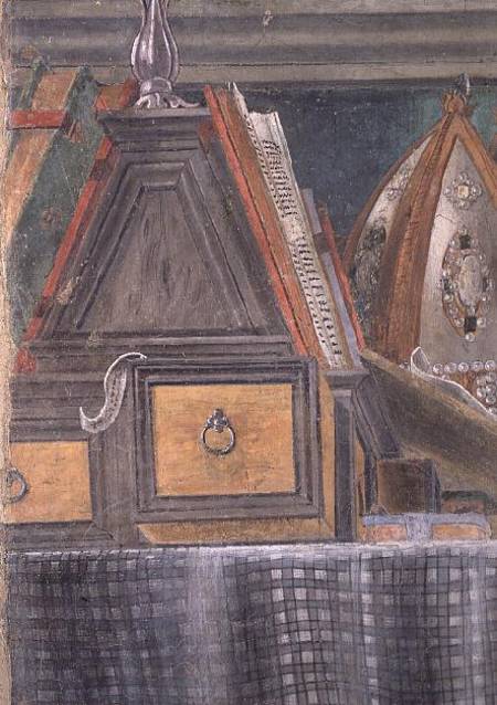 Detail from St. Augustine in his Study von Sandro Botticelli