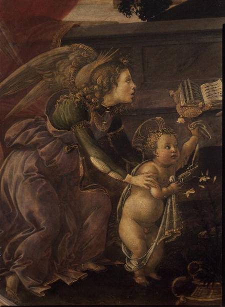 Detail from the Madonna del Padiglione von Sandro Botticelli