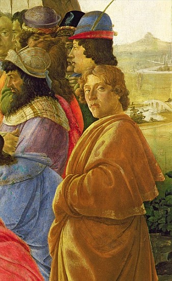 Detail of the Adoration of the Magi (see also 395) von Sandro Botticelli