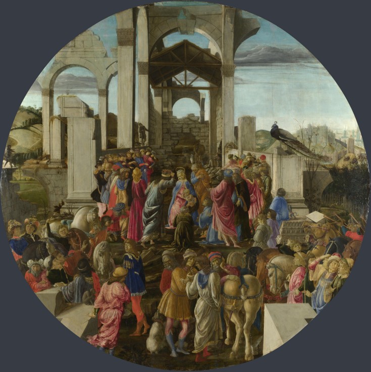 Die Anbetung der Könige von Sandro Botticelli