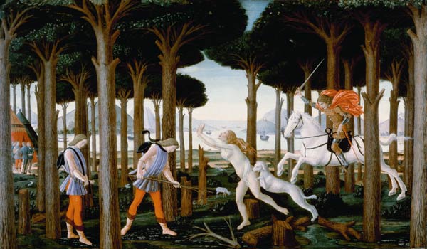 Geschichte des Nastagio I von Sandro Botticelli