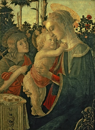 Madonna and Child with St. John the Baptist (for details see 93885, 93887) von Sandro Botticelli