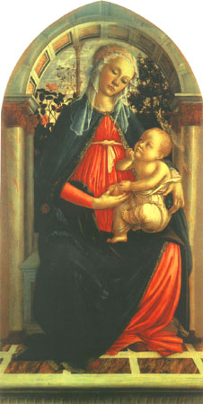 Madonna im Rosenhag von Sandro Botticelli