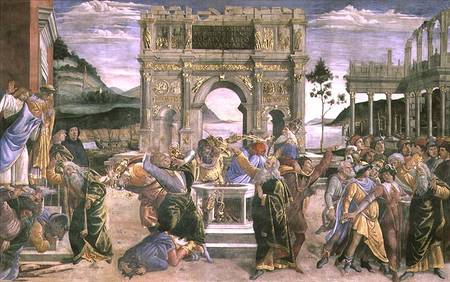The Punishment of Korah, Dathan and Abiram von Sandro Botticelli