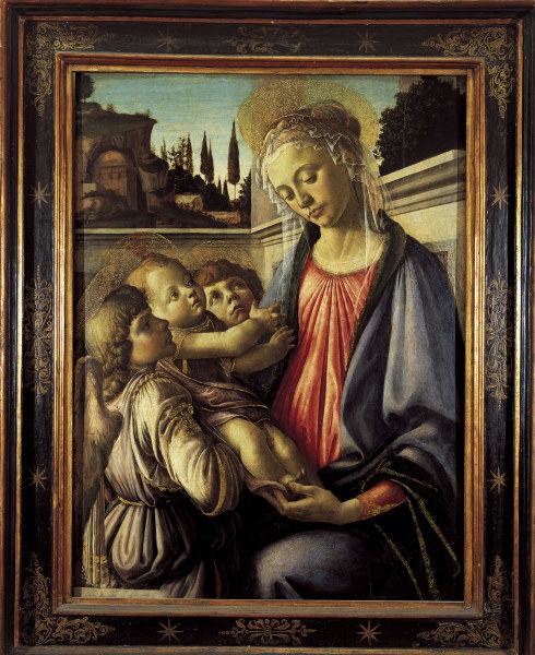 S.Botticelli / Mary w.Child & Angels von Sandro Botticelli