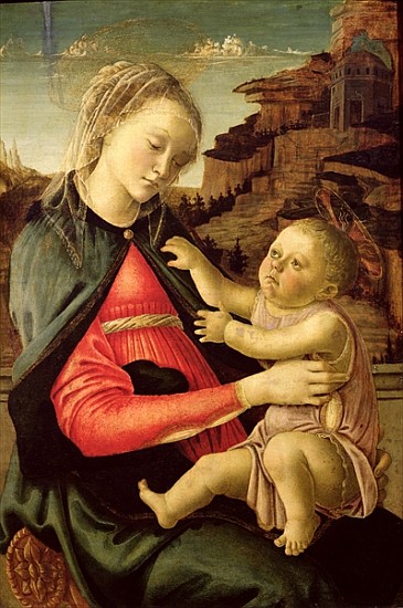 The Virgin and Child (Madonna of the Guidi da Faenza) c.1465-70 von Sandro Botticelli