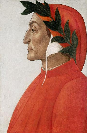 Bildnis von Dante Alighieri.