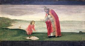 The Vision of St. Augustine from the Altarpiece of St. Barnabas (tempera on panel) 1844