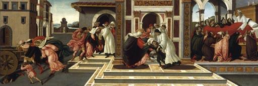 Vier Szenen aus dem Leben des heiligen Zenobius von Sandro Botticelli