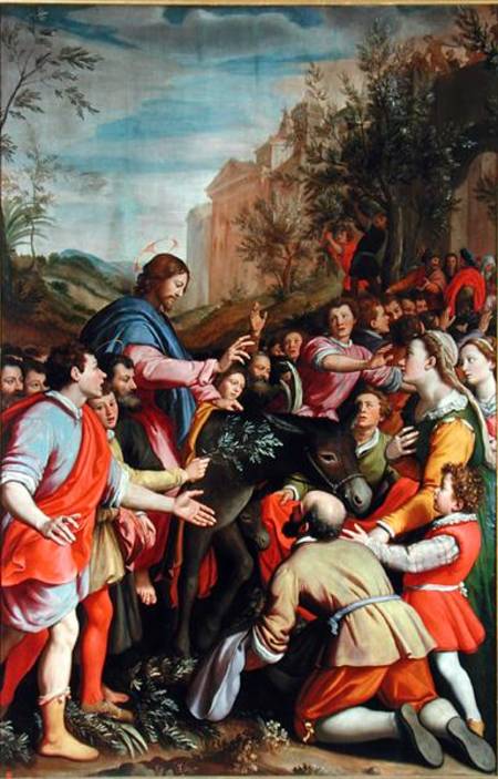 The Entry of Christ into Jerusalem von Santi di Tito