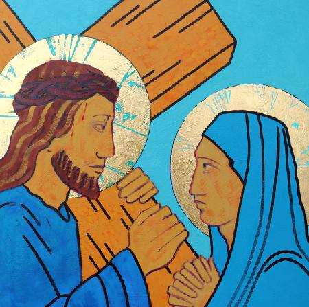 Jesus meets his mother 2017
