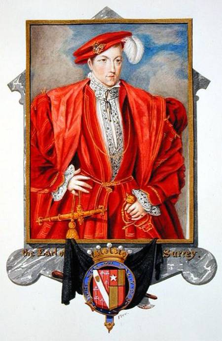 Portrait of Henry Howard (c.1517-47) Earl of Surrey from 'Memoirs of the Court of Queen Elizabeth' von Sarah Countess of Essex