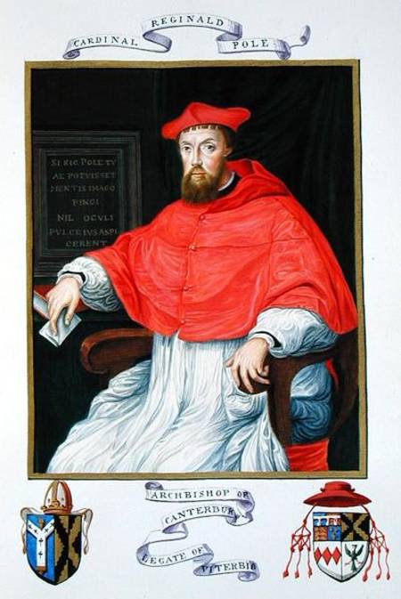 Portrait of Reginald Pole (1500-58) Archbishop of Canterbury and Legate of Viterbo from 'Memoirs fro von Sarah Countess of Essex