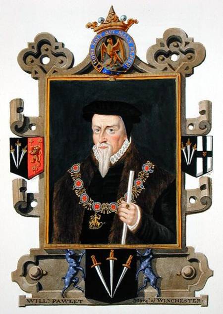 Portrait of Sir William Paulet (c.1485-1572) Marquis of Winchester from 'Memoirs of the Court of Que von Sarah Countess of Essex
