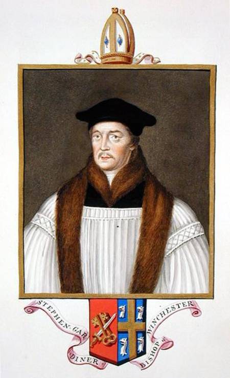 Portrait of Stephen Gardiner (c.1483-1555) Bishop of Winchester from 'Memoirs of the Court of Queen von Sarah Countess of Essex
