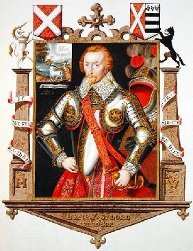 Portrait of Henry, 5th Lord Windsor (1562-1615) from 'Memoirs of the Court of Queen Elizabeth' published