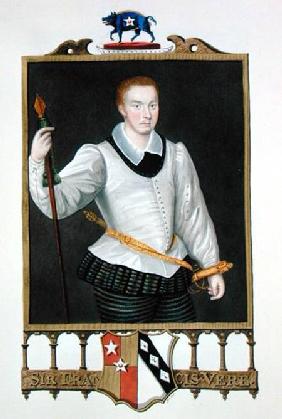 Portrait of Sir Francis Vere (1560-1609) from 'Memoirs of the Court of Queen Elizabeth' published