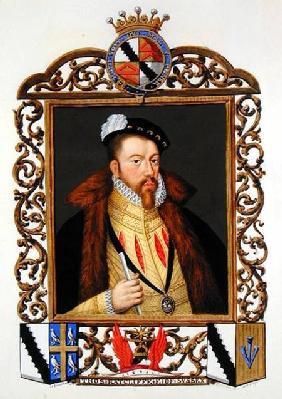 Portrait of Thomas Radcliffe (c.1526-d.1583) 3rd Earl of Sussex from 'Memoirs of the Court of Queen published