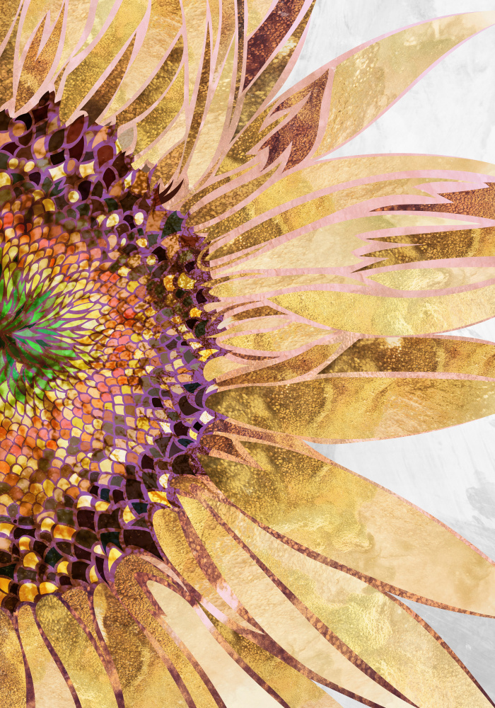 Goldene Sonnenblume von Sarah Manovski